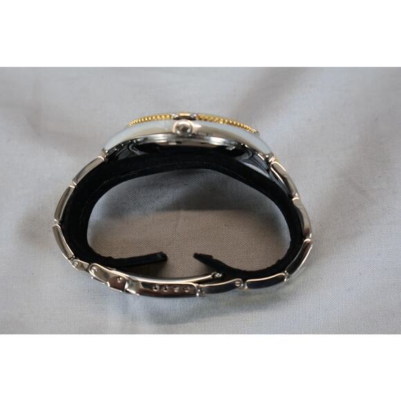 Danbury Mint NFL Watch Mens Gold Silver Stainless Steel Water Resistant 100M Box - Picture 9 of 11